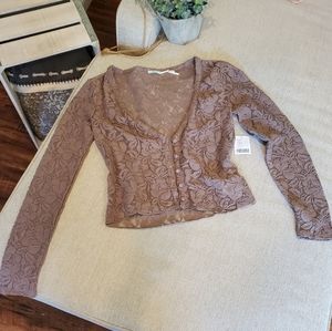 Brand new Kimchi Blue lace cardigan size medium